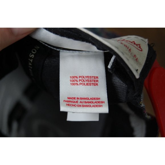 Chicago Bulls Mitchell & Ness Script Colorful Knit Fabric Snapback Hat Cap - Picture 9 of 10